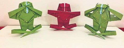 Origami Tribute to Mahatma Gandhi 