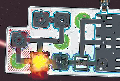 Solving puzzles on a spaceship