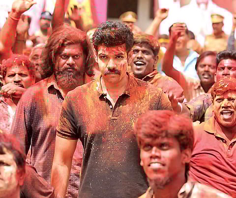 Actor Sibi Sathyaraj in 'Kabadadaari'.