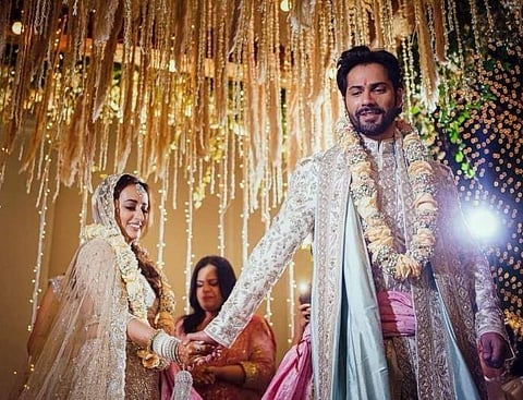 Varun Dhawan posted a photo from the wedding on his Instagram. (Photo | Varun Dhawan Official Instagram)