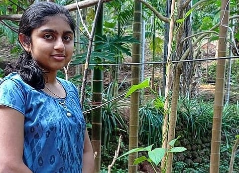 Arunima M, a class XI student of Government Higher Secondary School, Bela East, Kanhangad.