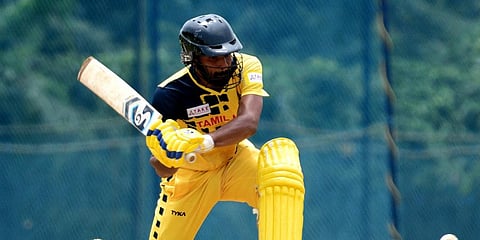 Narayan Jagadeesan of Tamil Nadu in action. (File Photo | EPS)