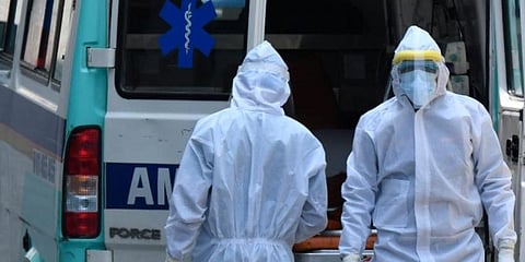 Medicos at a COVID-19 hospital. (File photo| Parveen Negi, EPS)