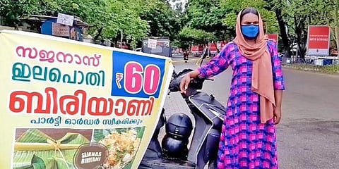 File photo of Sajana selling her biriyani (Facebook)