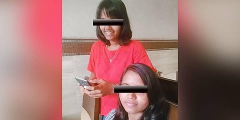 The two daughters who were allegedly killed by their parents in a superstitious act.