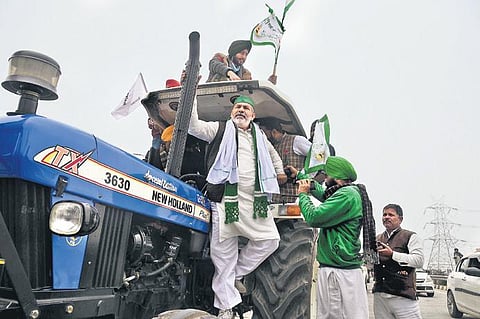 BKU’s Rakesh Tikait. (Photo | Parveen Negi, EPS)