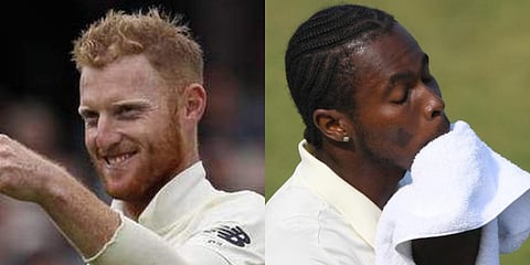 England all-rounder Ben Stokes (L) and pacer Jofra Archer (File photos| AP)