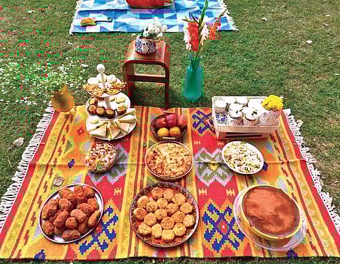 The picnic spread