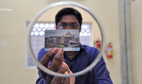 Combined smart card. (Photo | Express)