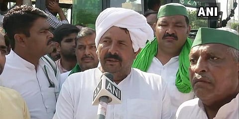 Bharatiya Kisan Union national president Naresh Tikait (Photo| ANI)