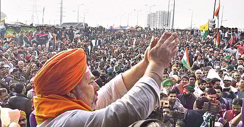 Bharatiya Kisan Union leader Rakesh Tikait. 