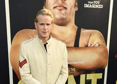Cary Elwes, who acted alongside the late professional wrestler Andre the Giant in the 1987 film The Princess Bride, poses at the premiere of the HBO documentary film 'Andre the Giant' at the ArcLight