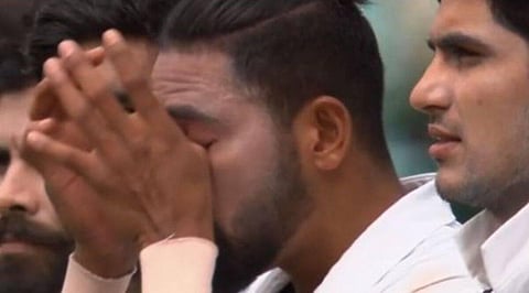 The official Twitter handle of cricket.com.au shared a small clip of Siraj getting emotional as the national anthem of India was being played before the start of play on day one of the third Test.