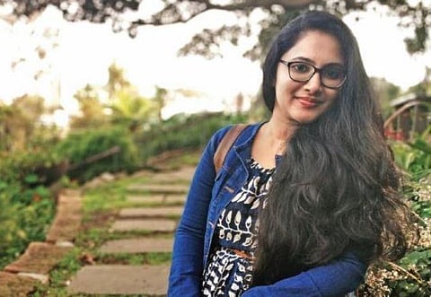 In a mandala of her mind