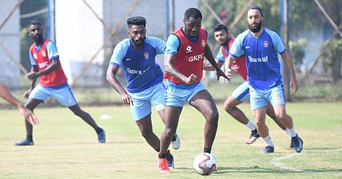 Gokulam Kerala FC during training. (Photo courtesy | Gokulam Kerala FC)