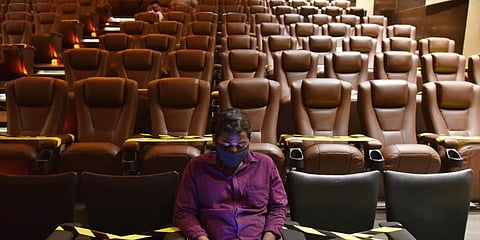 The government's decision allowing 100 percent seating in theatres in Tamil Nadu had met with criticism from various quarters. (Photo | R Satish Babu, EPS)