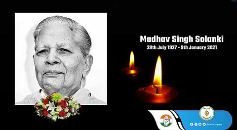 Former foreign minister and Congress veteran Madhavsinh Solanki passes away. (Photo | MahilaCongress Twitter)