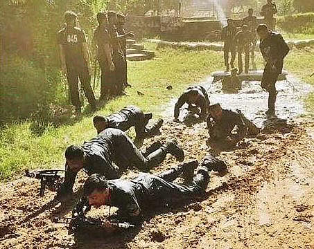 Andhra Pradesh’s anti-terror squad Octopus secures first place in the joint exercise hosted by NSG, Manesar; (bottom) head constable of Octopus A Papa Rao. (Photo | Express)