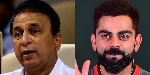 Sunil Gavaskar (L) and Virat Kohli (Photo| PTI)