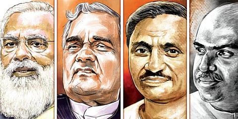 Uniquely powered by its distinct ideology, the BJP initially faced rough weather as the party was considered an outcast by others.