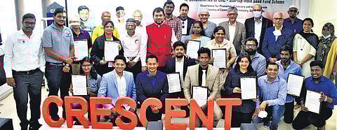 Start-up owners with their sanction letters