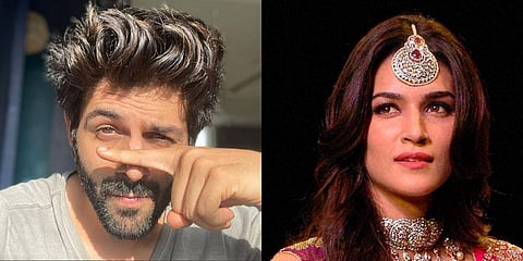 Kartik Aaryan (L) and Kriti Sanon (File photo)