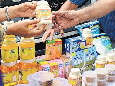 File photo of an Aavin Stall in Chennai | Express