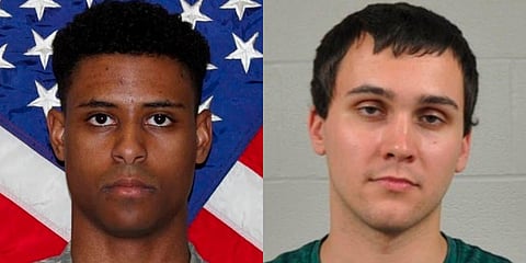 This combination of photos provided by the U.S. Army and the University of Maryland Police Department shows Richard Collins III, left, and Sean Urbanski. (Photo | AP)