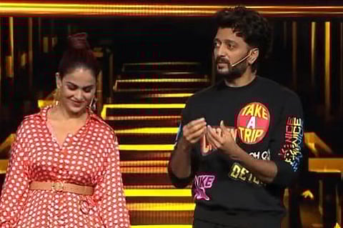 Genelia and Riteish Deshmukh in a still from 'Ladies vs Gentleman' (Photo | Screengrab)