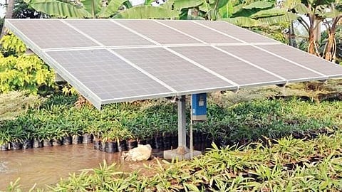 Image of solar panel used for representational purpose