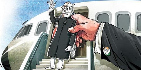 Then, of course, there is always Jawaharlal Nehru to the rescue. (Amit Bandre | Express Illustrations)