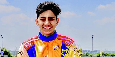Teen formula car driver Shahan Ali Mohsin (Photo| Facebook)