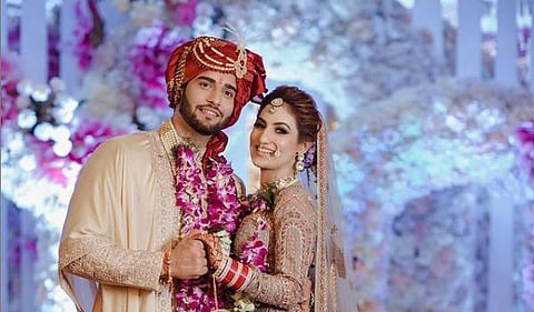 Abhishek Malik with Suhani Chaudhary (Photo | Instagram)