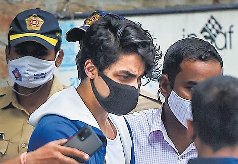 File picture of Aryan Khan being taken to jail after being arrested by NCB | pti