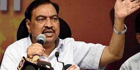 Phone tapping case: Eknath Khadse appears before Mumbai police to record statement as witness