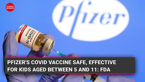 Pfizer's Covid vaccine safe, effective for kids aged between 5 and 11: FDA