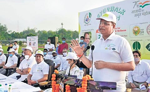 Delhi health minister launches ‘Ayur walk’ to promote healthy life 