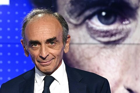 French far-right media pundit Eric Zemmour poses prior to a televised debate between French far-left leader, Jean-Luc Melenchon in Paris. (Photo | AP)