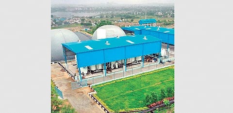 Compressed Biogas Plant (CBG) established at Jawaharnagar dumping yard