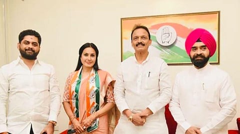 Actress Kamya Shalabh Dang with Jagtap Bhai (Photo | Twitter)