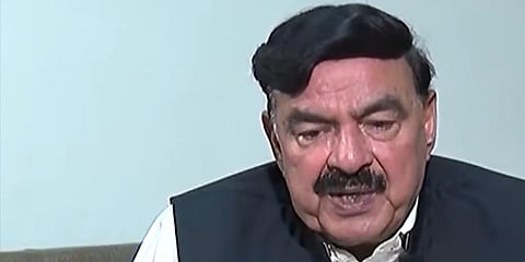 Pakistan's Interior Minister Sheikh Rashid