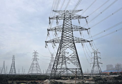 A power-supply tower at Ennore in Chennai | shiba Prasad sahu