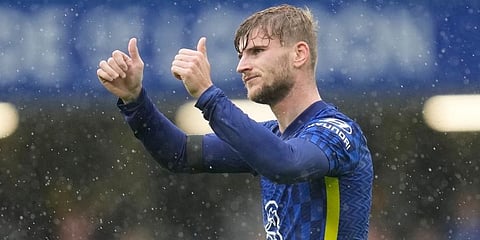 Chelsea's Timo Werner reacts after English Premier League match against Southampton. (Photo | AP)