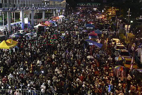 Anti-government protesters participate in a rally in Bangkok, Thailand, Sunday, Oct. 31, 2021. (Photo | AP)