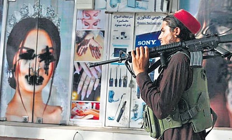 The Taliban belief that “the face of a woman is a source of corruption” led to women having to wear the burqa at all times in public.