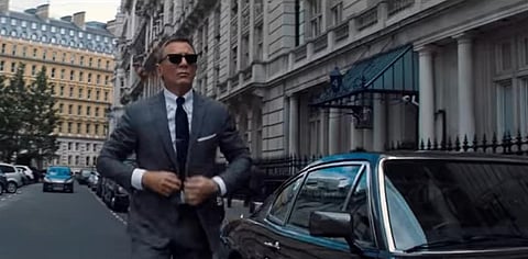Daniel Craig as James Bond in a scene from 'No Time to Die'. (YouTube Screengrab)