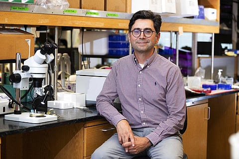 Ardem Patapoutian poses for a portrait in his lab at the Dorris Neuroscience Center, Monday, Oct. 4, 2021, in San Diego. (Photo | AP)