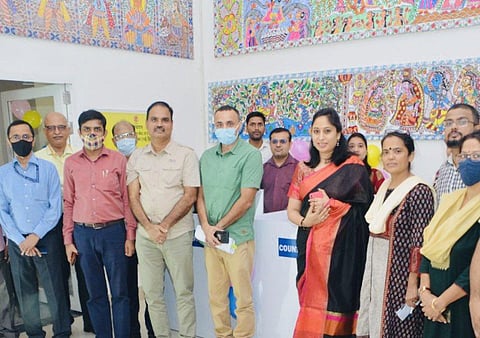 The inauguration of the RTPS centre for the new e-Seva portal in Dwarka. (Photo | Twitter: @Palka2015)