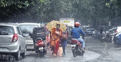 Several parts of the national capital received light rainfall in on Tuesday, furthering the end of the monsoon season | Parveen negi