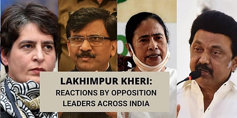 From Priyanka and Rahul Gandhi of Congress to Tamil Nadu CM MK Stalin and West Bengal CM Mamata Banerjee, Opposition leaders across India have strongly condemned the killing of farmers by a convoy that allegedly included the son of a minister and the UP g